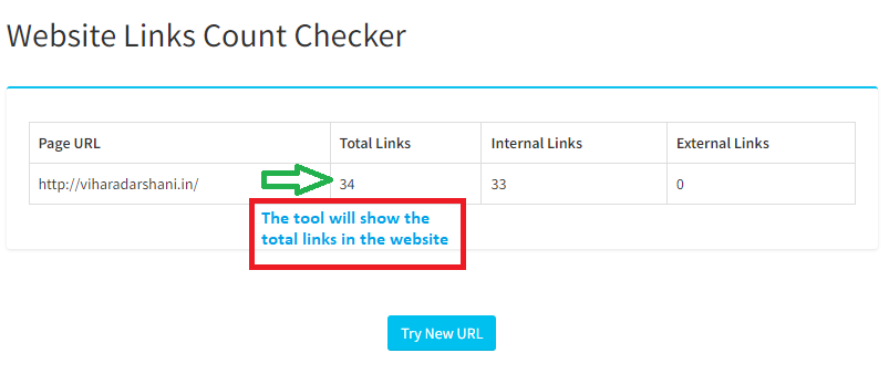 free website links count checker