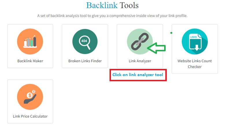 Link Analyser tool