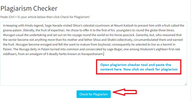 Plagiarism Checker Free